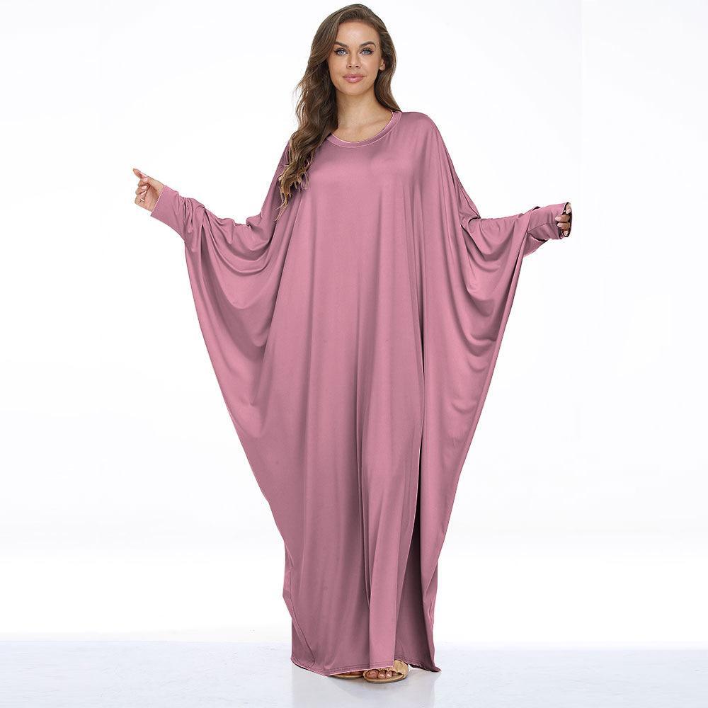 MA004 Batwing Jersey One Piece Abaya Kaftan - Mariam's Collection