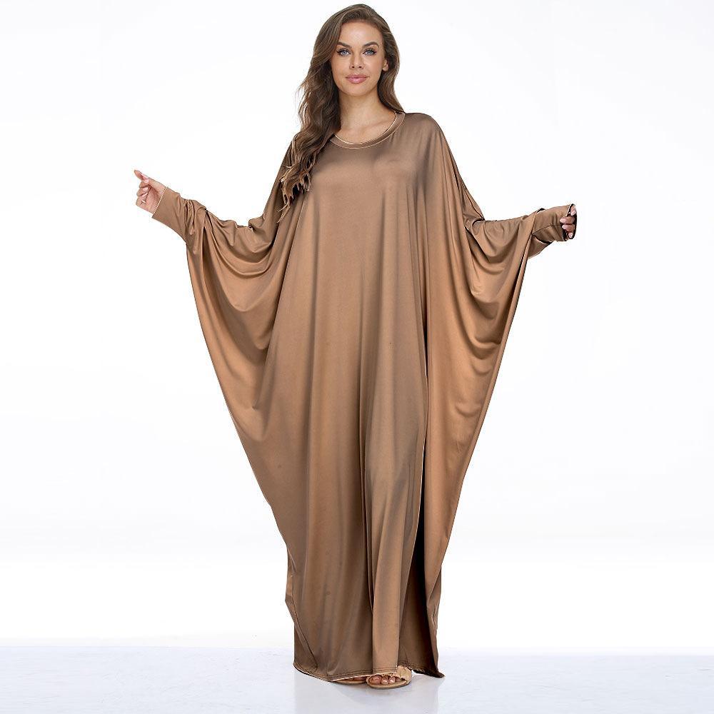 MA004 Batwing Jersey One Piece Abaya Kaftan - Mariam's Collection