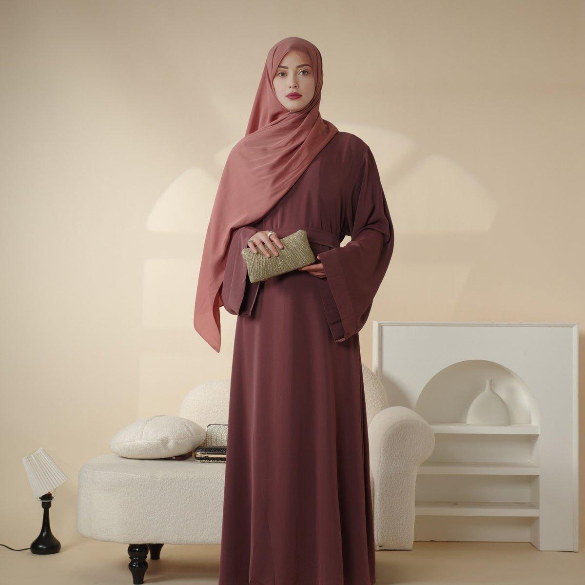 Soft Nidha Plain Abaya (MA005)