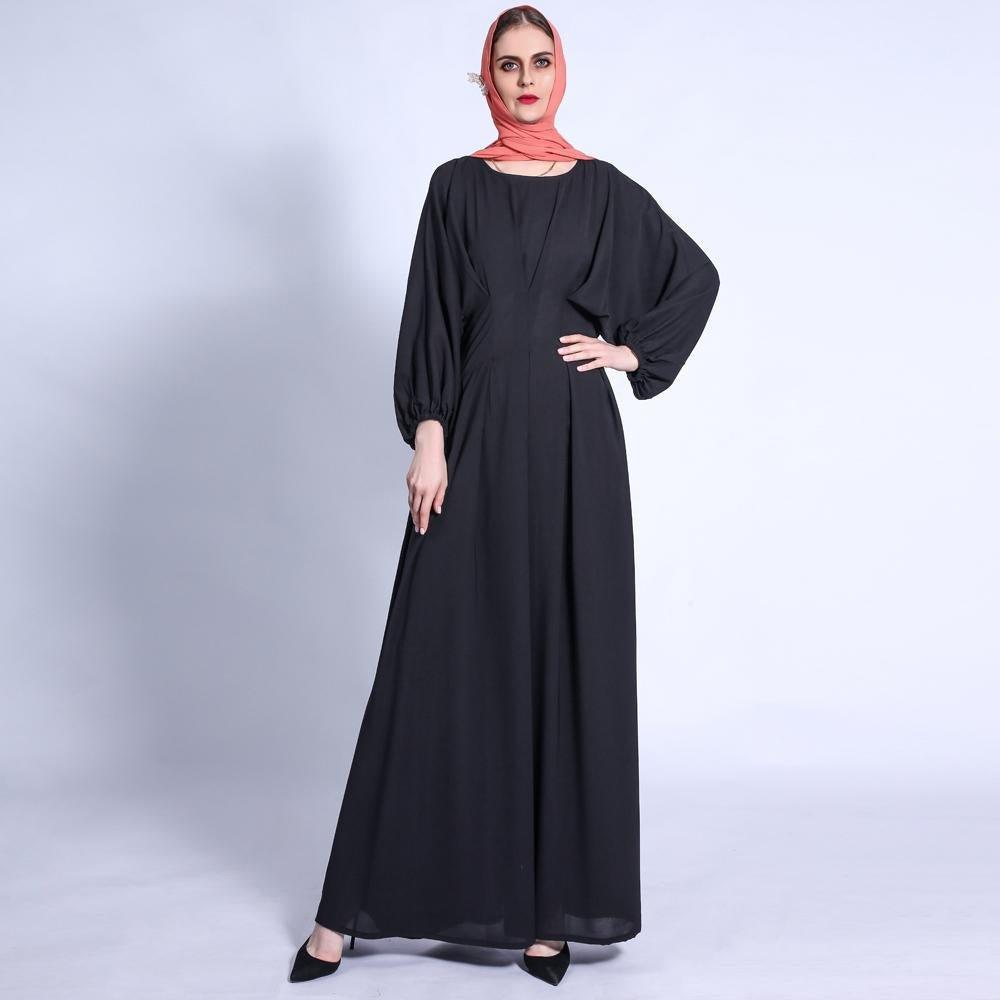 MA010 Batwing Pleated Abaya - Mariam's Collection