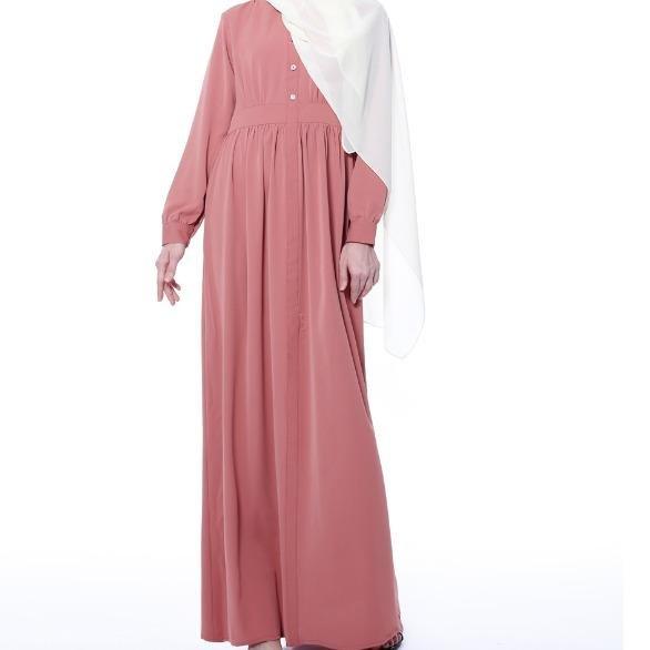 MA019 Pocket Abaya WIth Button Nursing Friendly - Mariam's Collection