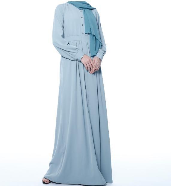 MA019 Pocket Abaya WIth Button Nursing Friendly - Mariam's Collection