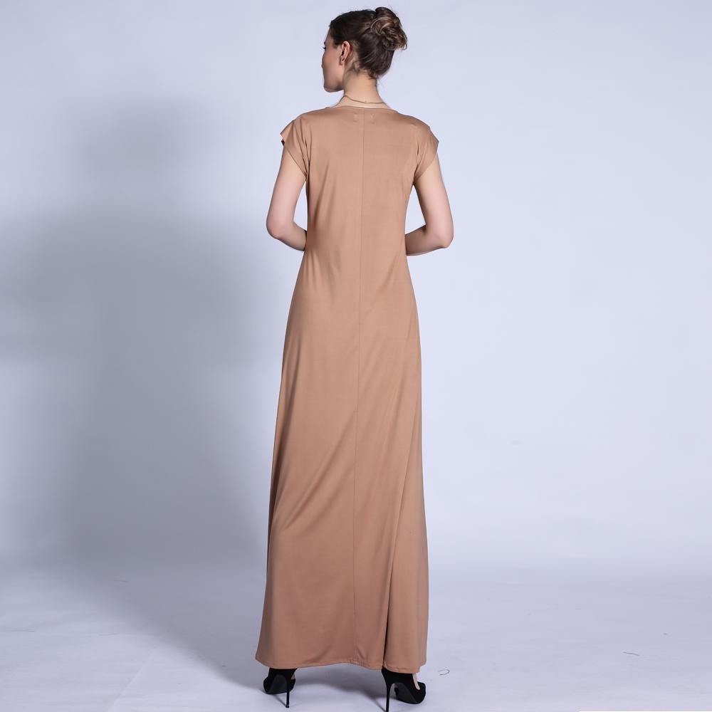 MA023 Sleeveless Jersey Slip Dress - Mariam's Collection