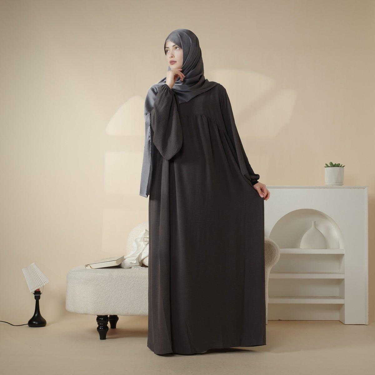 MA027 Reversible Crepe Abaya - Mariam's Collection