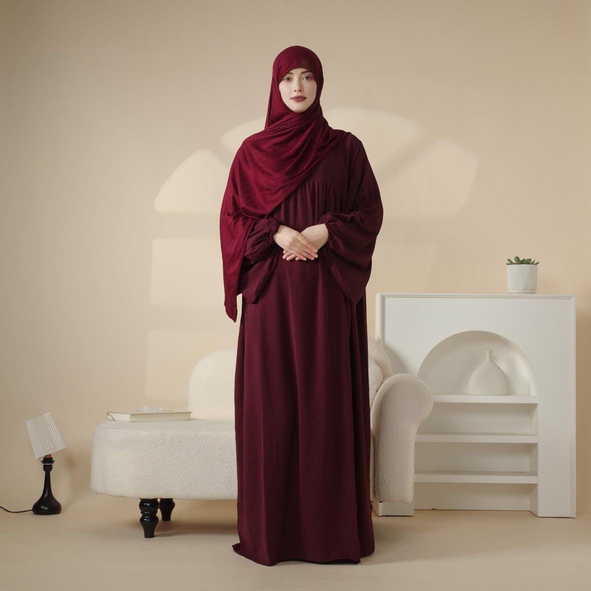 MA027 Reversible Crepe Abaya - Mariam's Collection