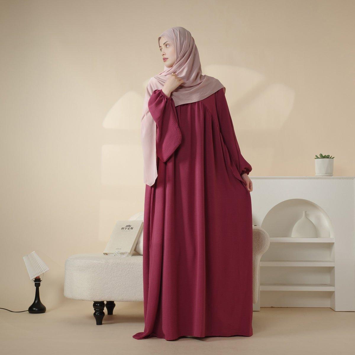 MA027 Reversible Crepe Abaya - Mariam's Collection