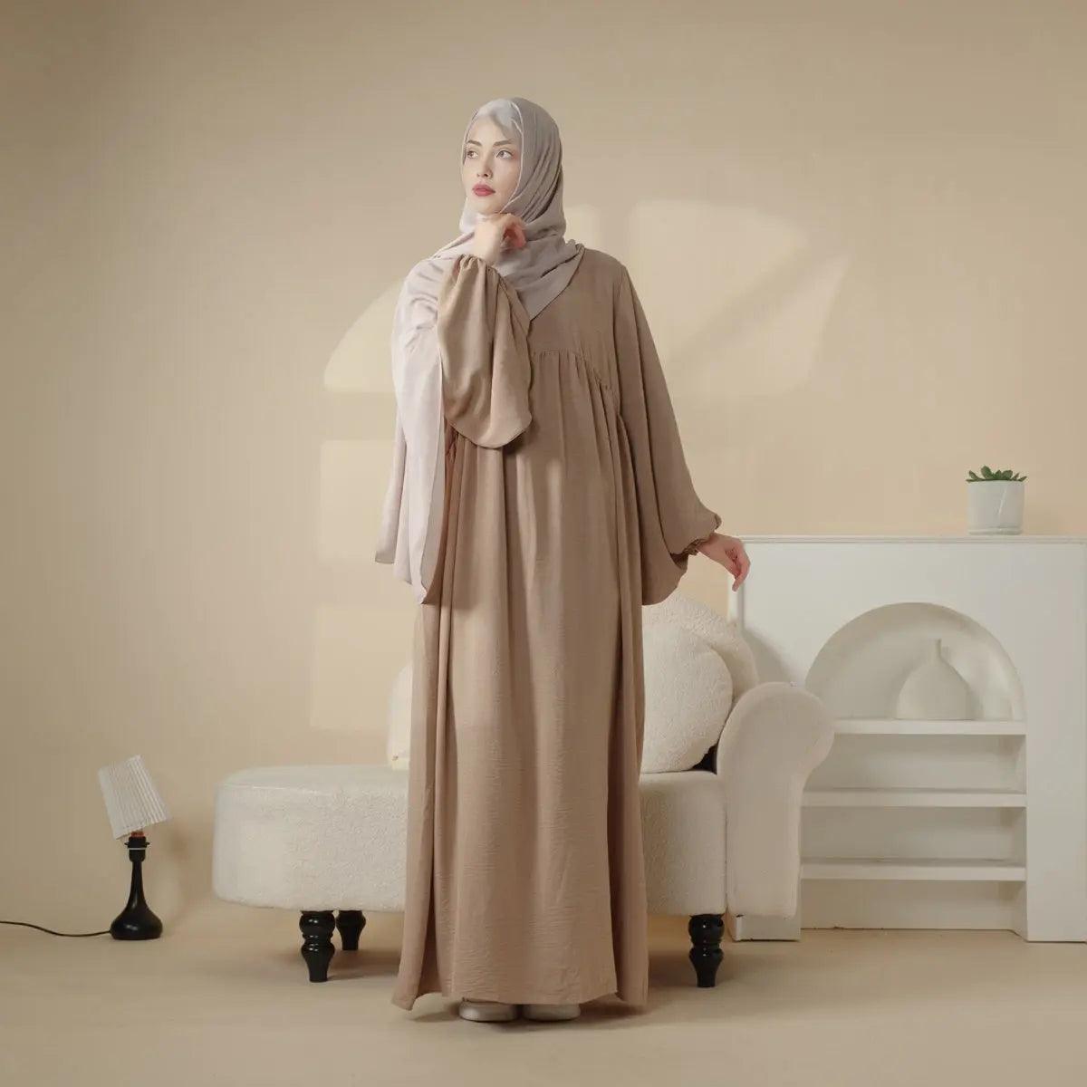 MA035 New Crepe Reversible Abaya - Mariam's Collection