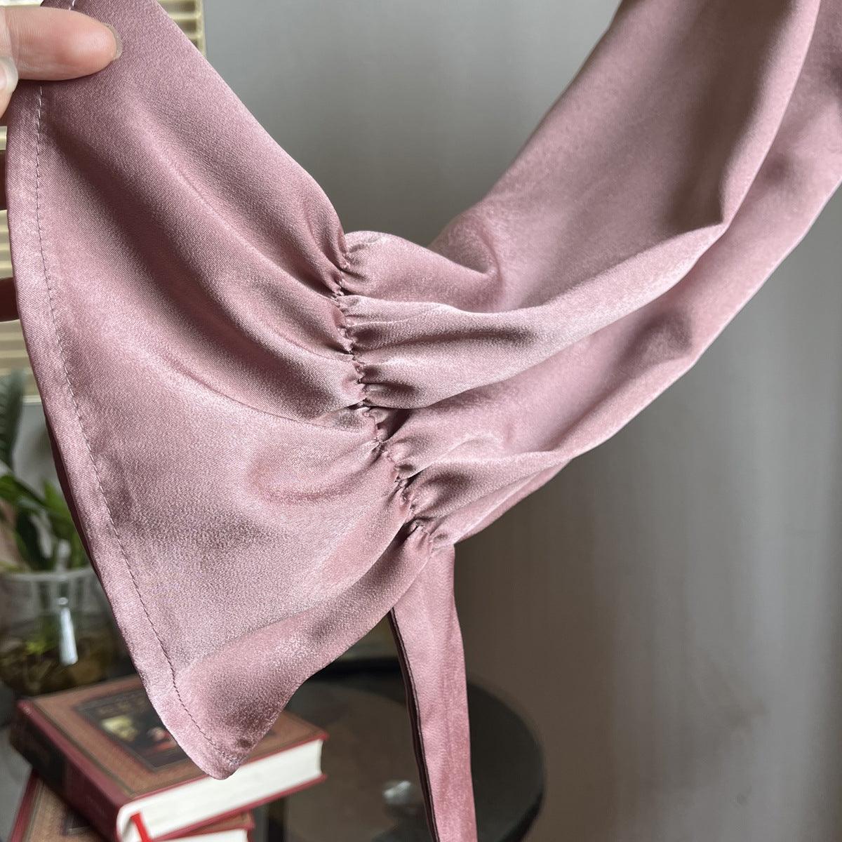 MA055 Butterfly Tie Elastic Sleeve A-Cut Abaya - Mariam's Collection