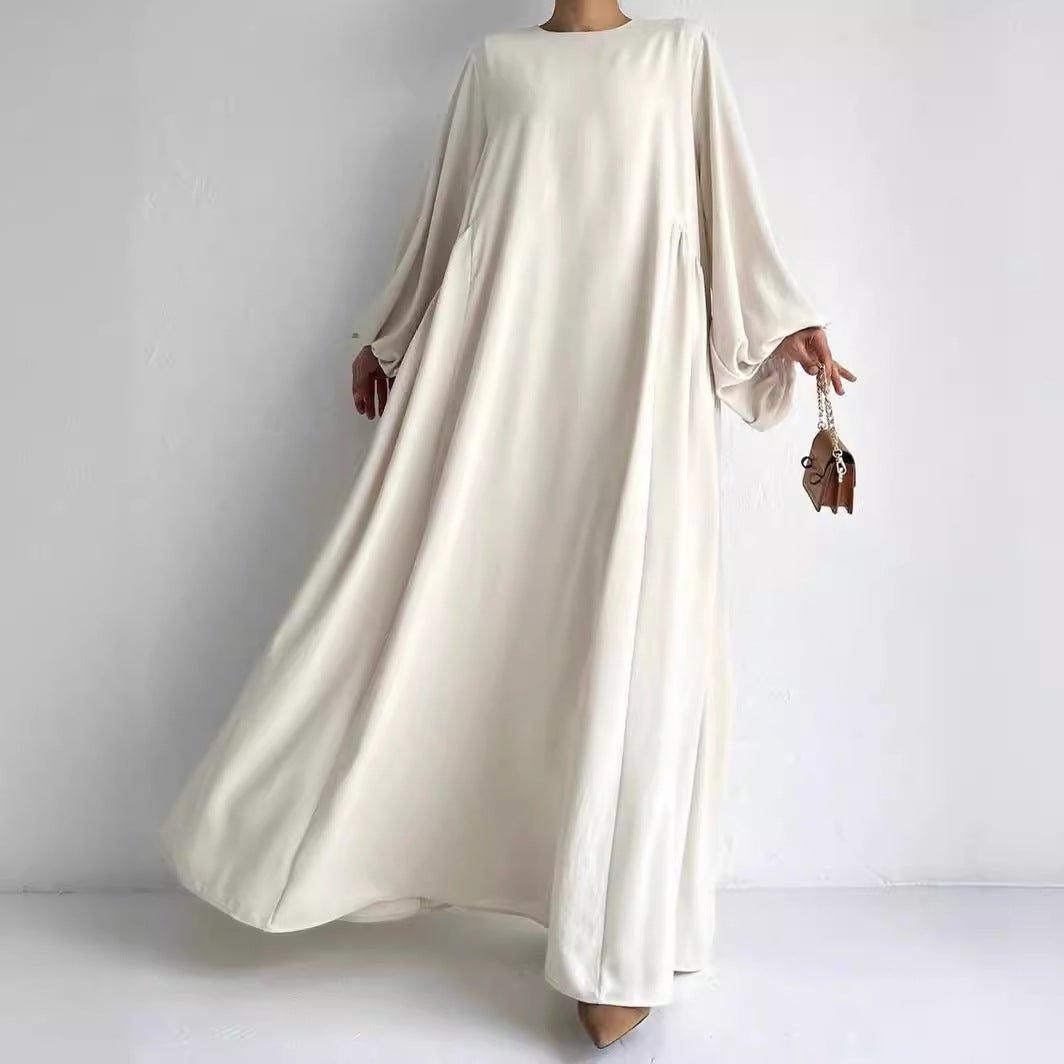 MA066 Simple Puff Sleeve Abaya - Mariam's Collection