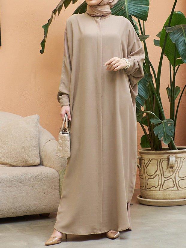 MA067 Loose Casual Batwing Sleeve Abaya - Mariam's Collection