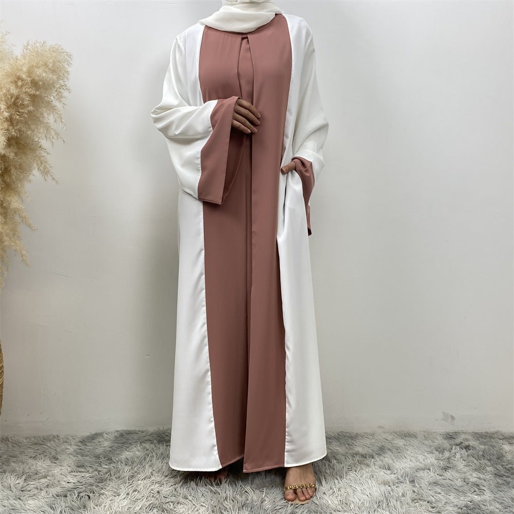 MA084 Stylish Patchwork Abaya - Mariam's Collection