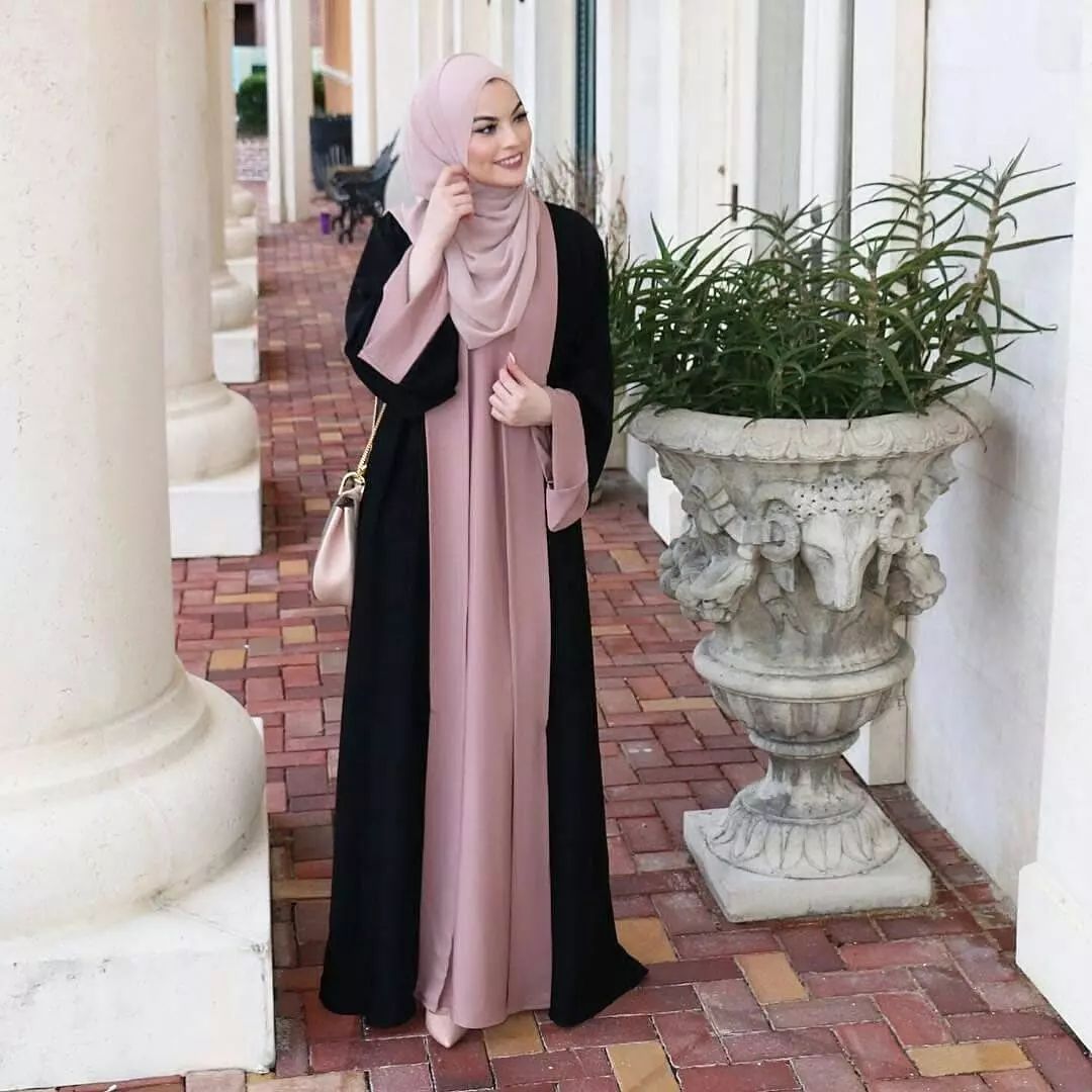 MA084 Stylish Patchwork Abaya - Mariam's Collection