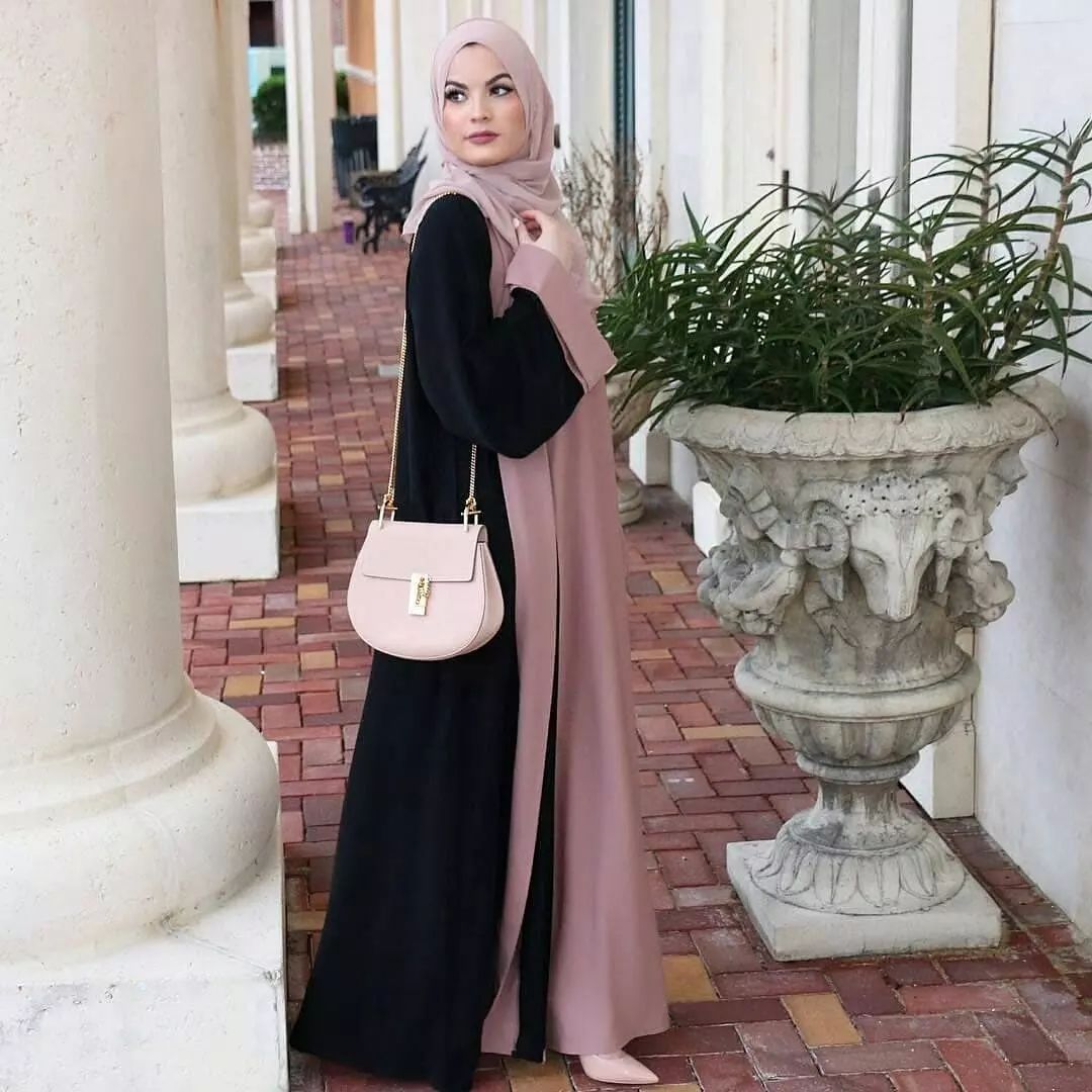 MA084 Stylish Patchwork Abaya - Mariam's Collection