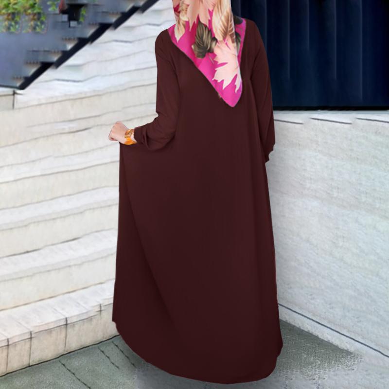 MA094 Simple Solid Color Pleated Abaya - Mariam's Collection