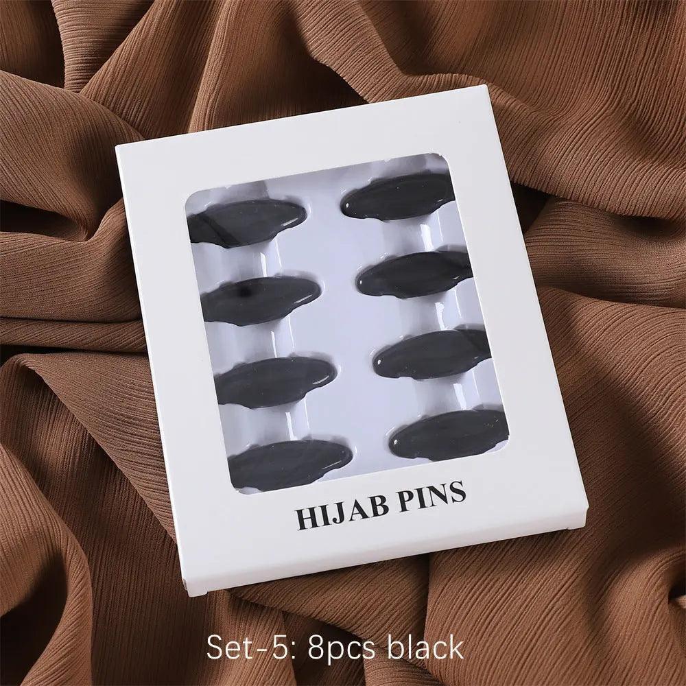 MAC008 Hijab pins, 8 pcs hijab pins - Mariam's Collection