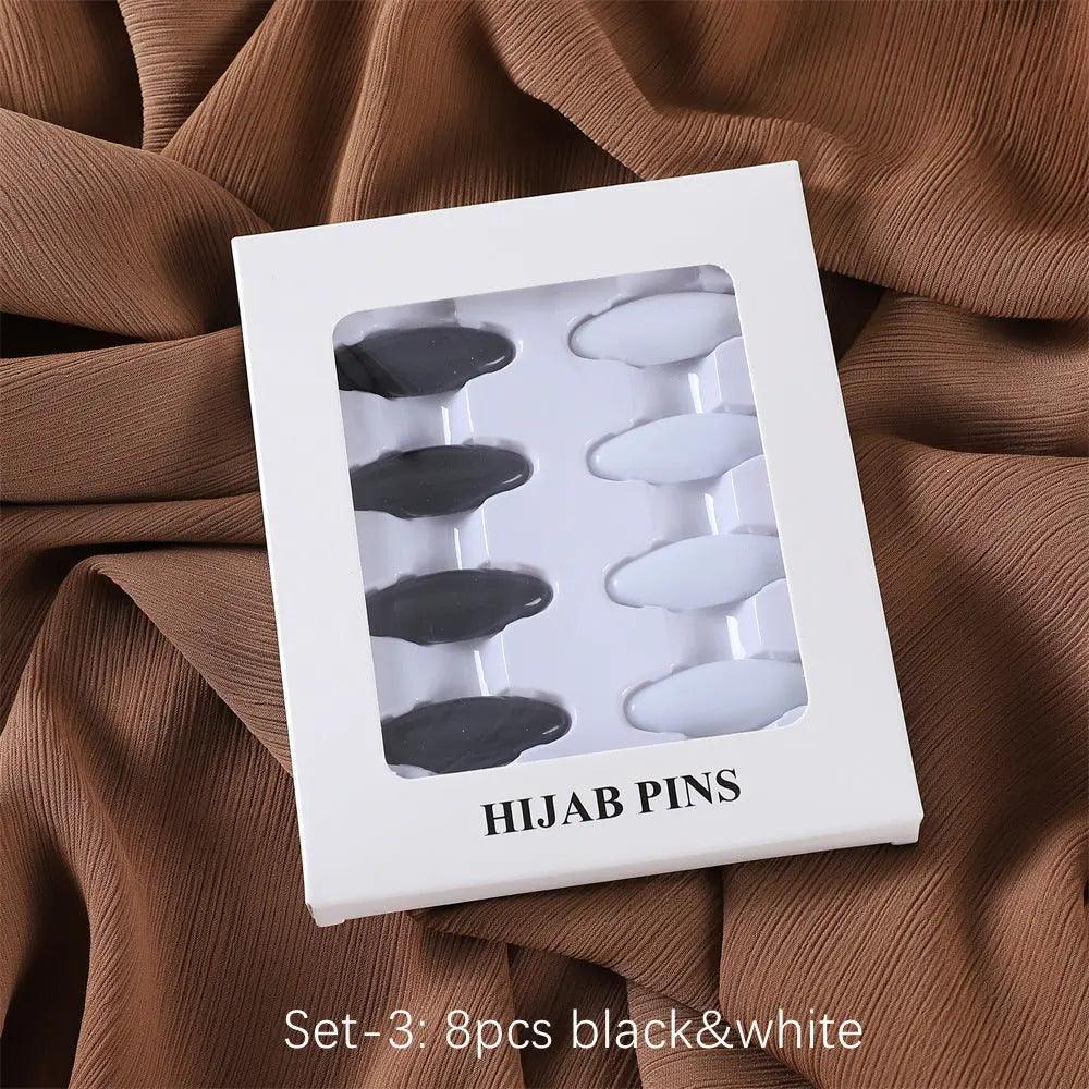 MAC008 Hijab pins, 8 pcs hijab pins - Mariam's Collection