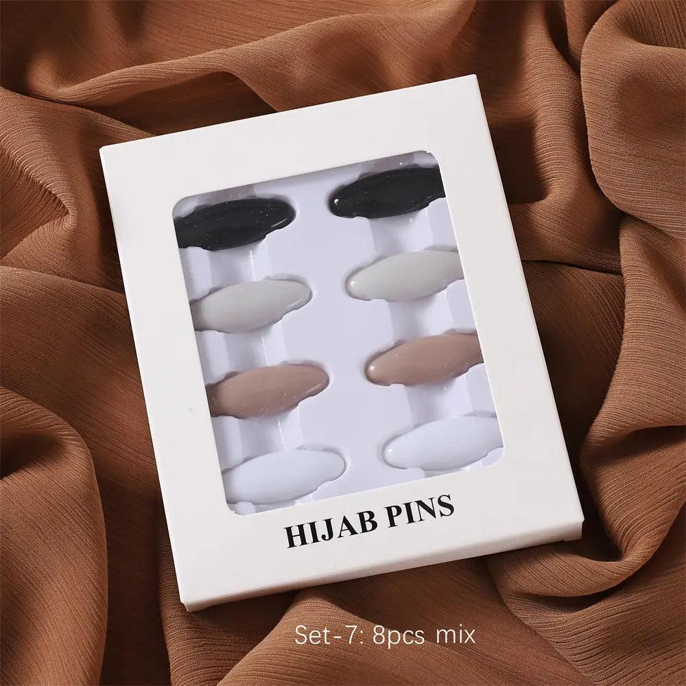 MAC008 Hijab pins, 8 pcs hijab pins - Mariam's Collection