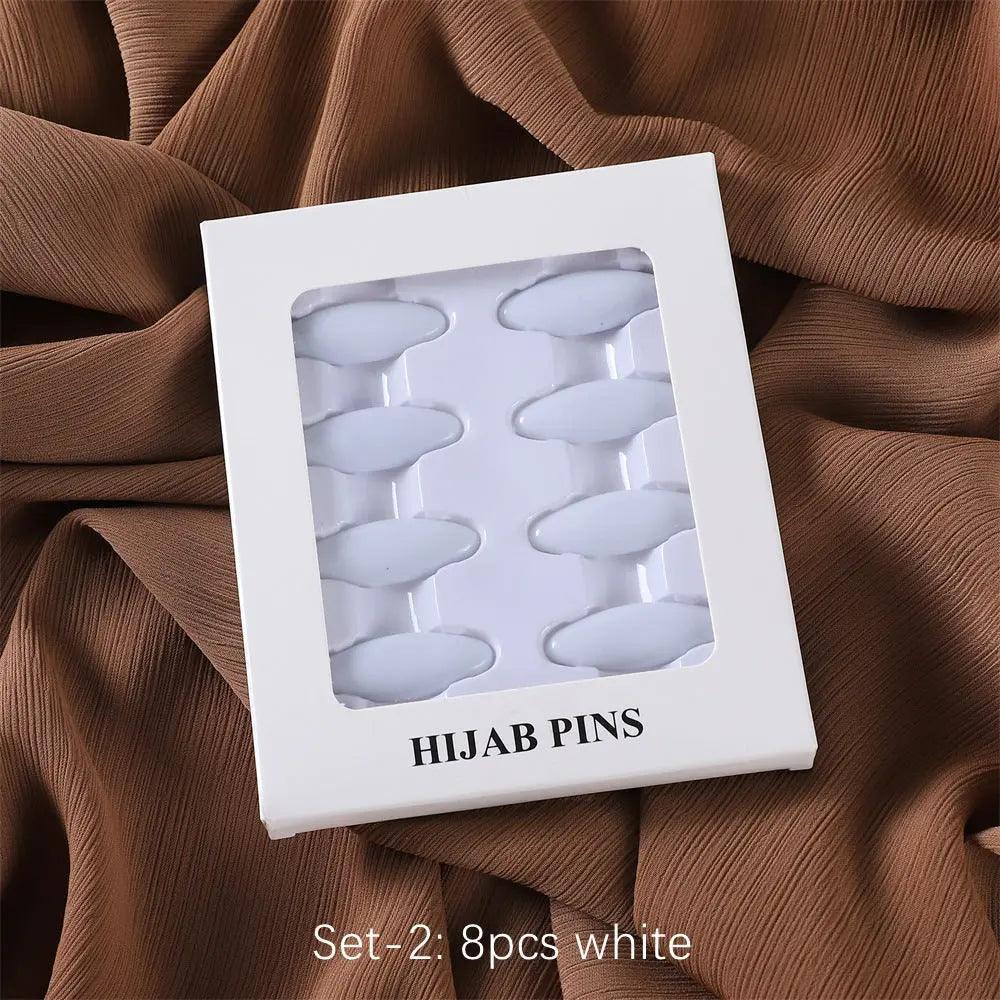 MAC008 Hijab pins, 8 pcs hijab pins - Mariam's Collection