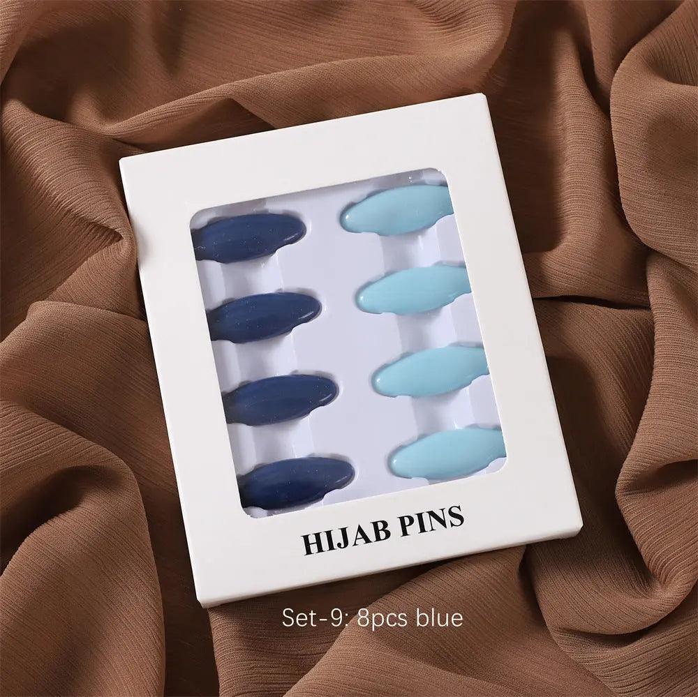 MAC008 Hijab pins, 8 pcs hijab pins - Mariam's Collection