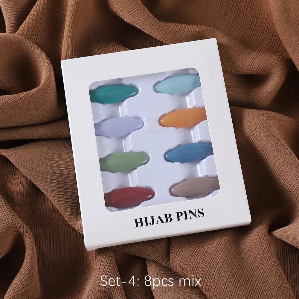 MAC008 Hijab pins, 8 pcs hijab pins - Mariam's Collection