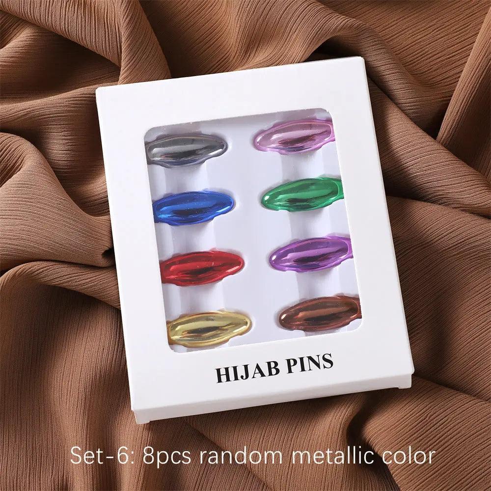 MAC008 Hijab pins, 8 pcs hijab pins - Mariam's Collection