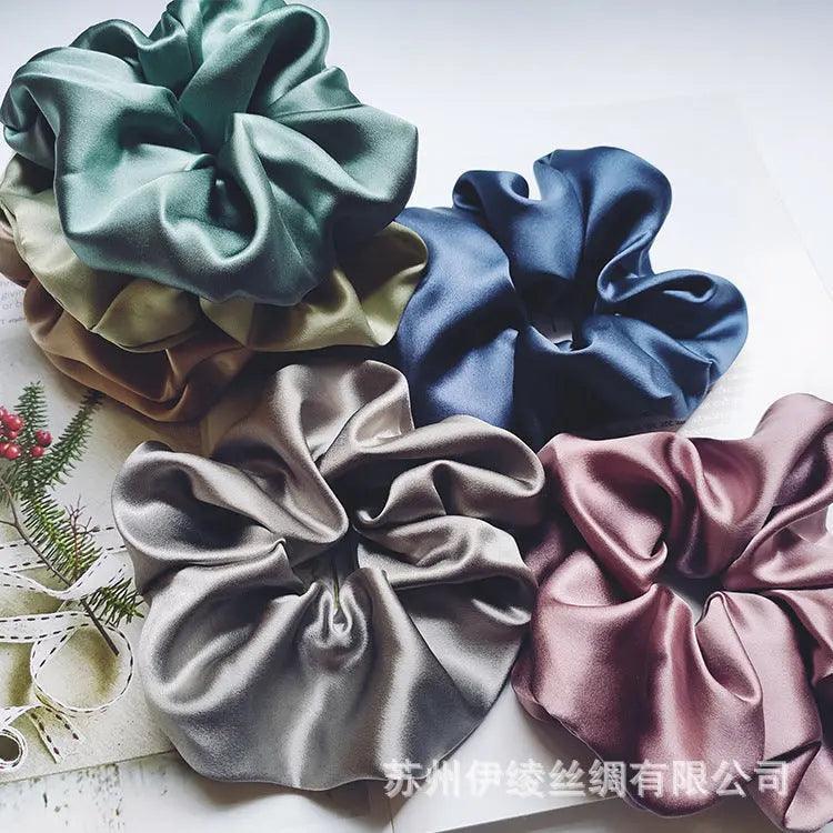 MAC010 hijab scrunchies, silk hair ribbon - Mariam's Collection