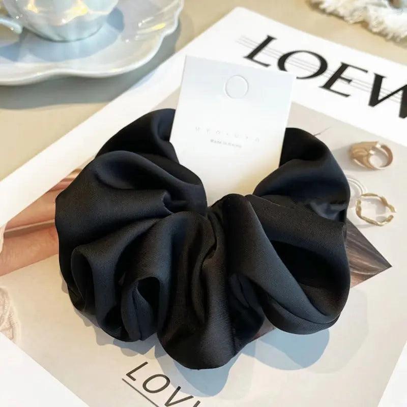 MAC011 hijab scrunchies，satin hair accessories - Mariam's Collection