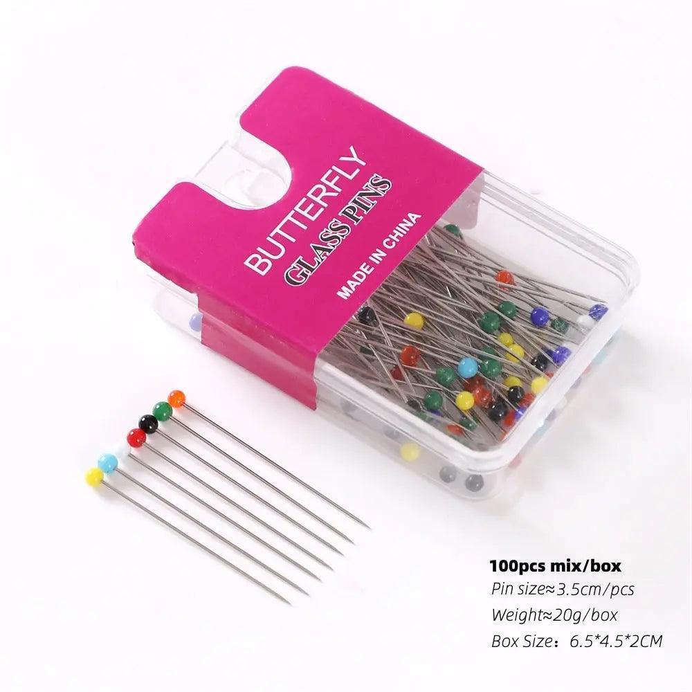 MAC018 Hijab Pins, Plastic Needle Scarf Pin, 100 Pcs per box - Mariam's Collection