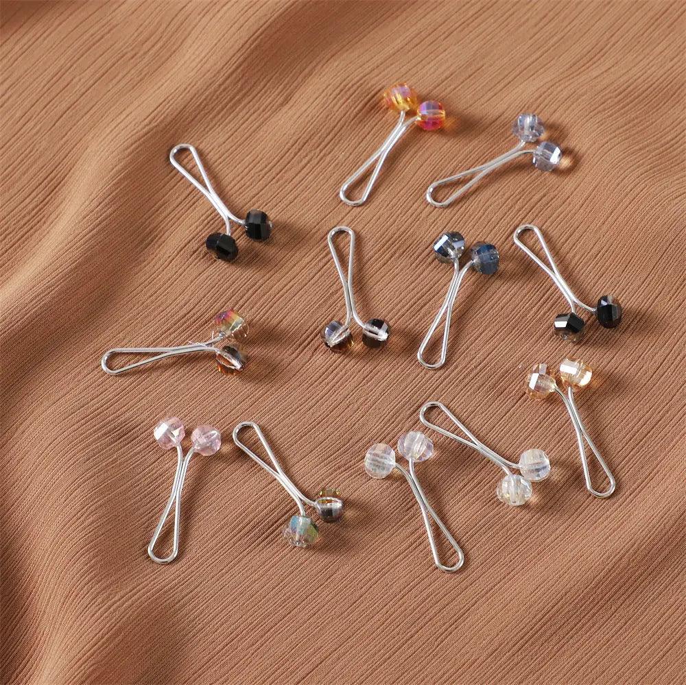 MAC019 Hijab Pin, U Shaped Brooch, 12 Pcs - Mariam's Collection