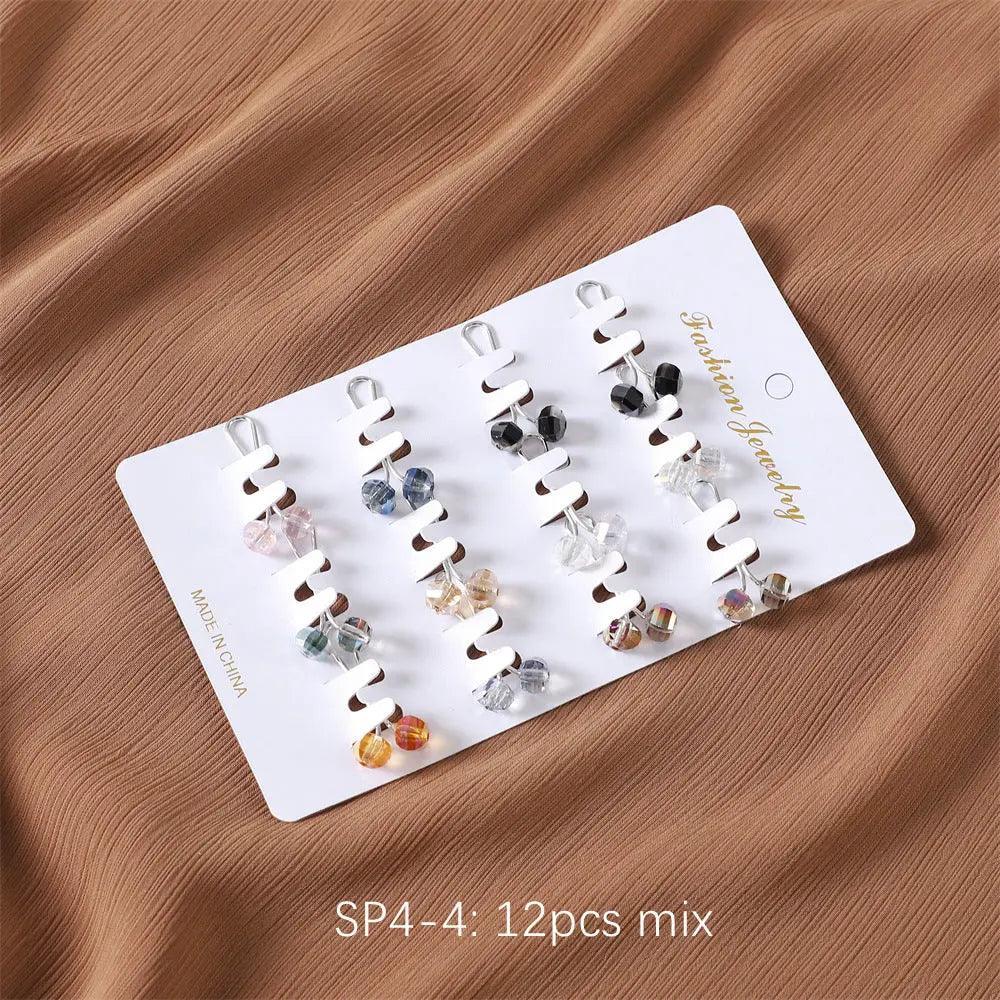 MAC019 Hijab Pin, U Shaped Brooch, 12 Pcs - Mariam's Collection