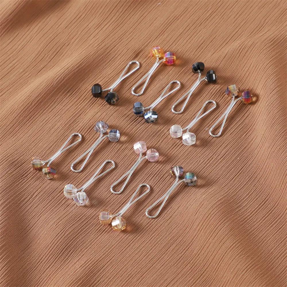 MAC019 Hijab Pin, U Shaped Brooch, 12 Pcs - Mariam's Collection