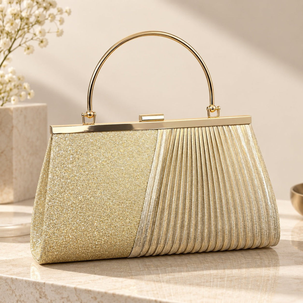 MAC040 Glitter Sequins Clutch Purses for Women - Mariam's Collection