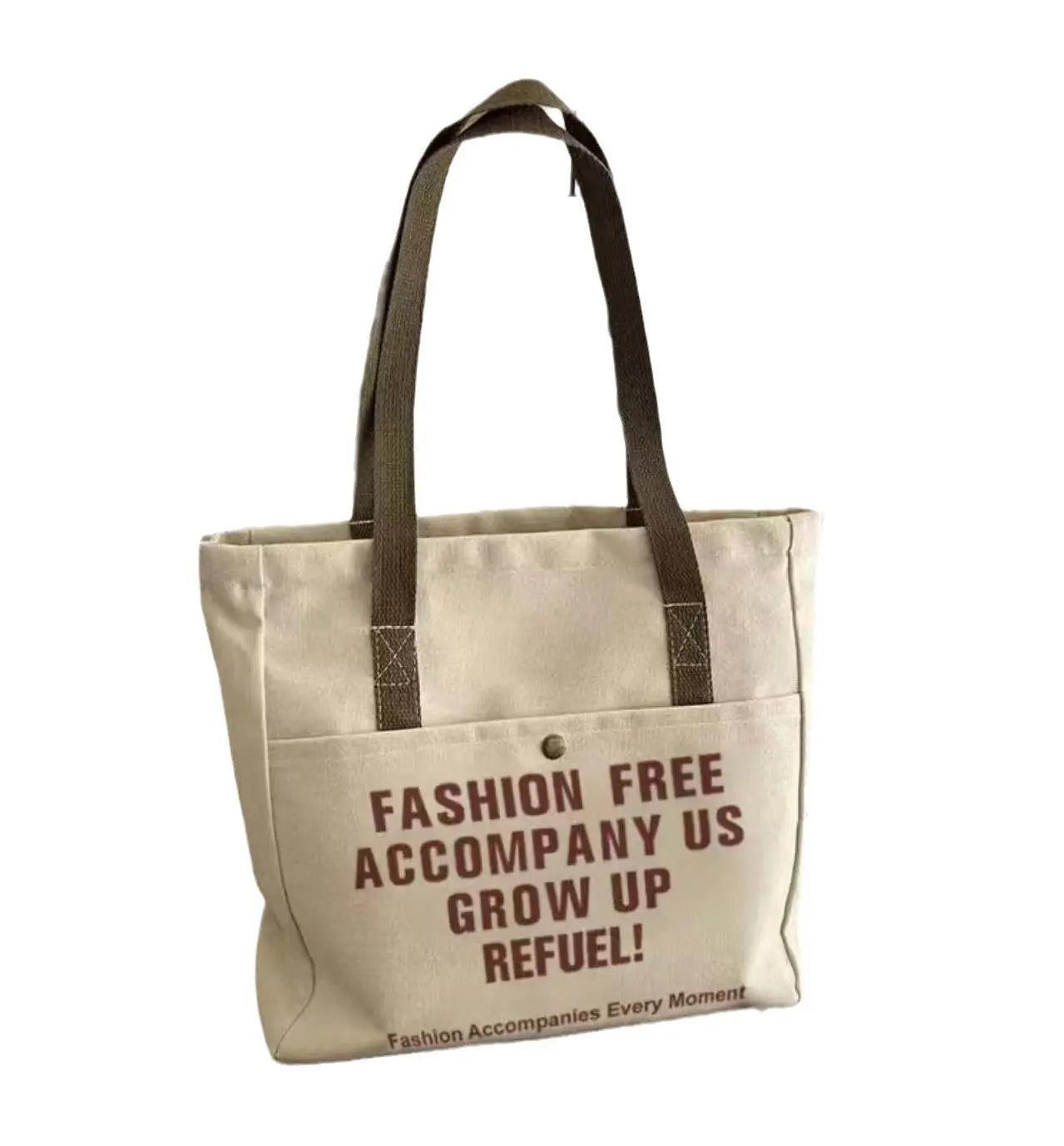 MAC045 Self-Control Reusable Canvas Cotton Tote Bag - Mariam's Collection