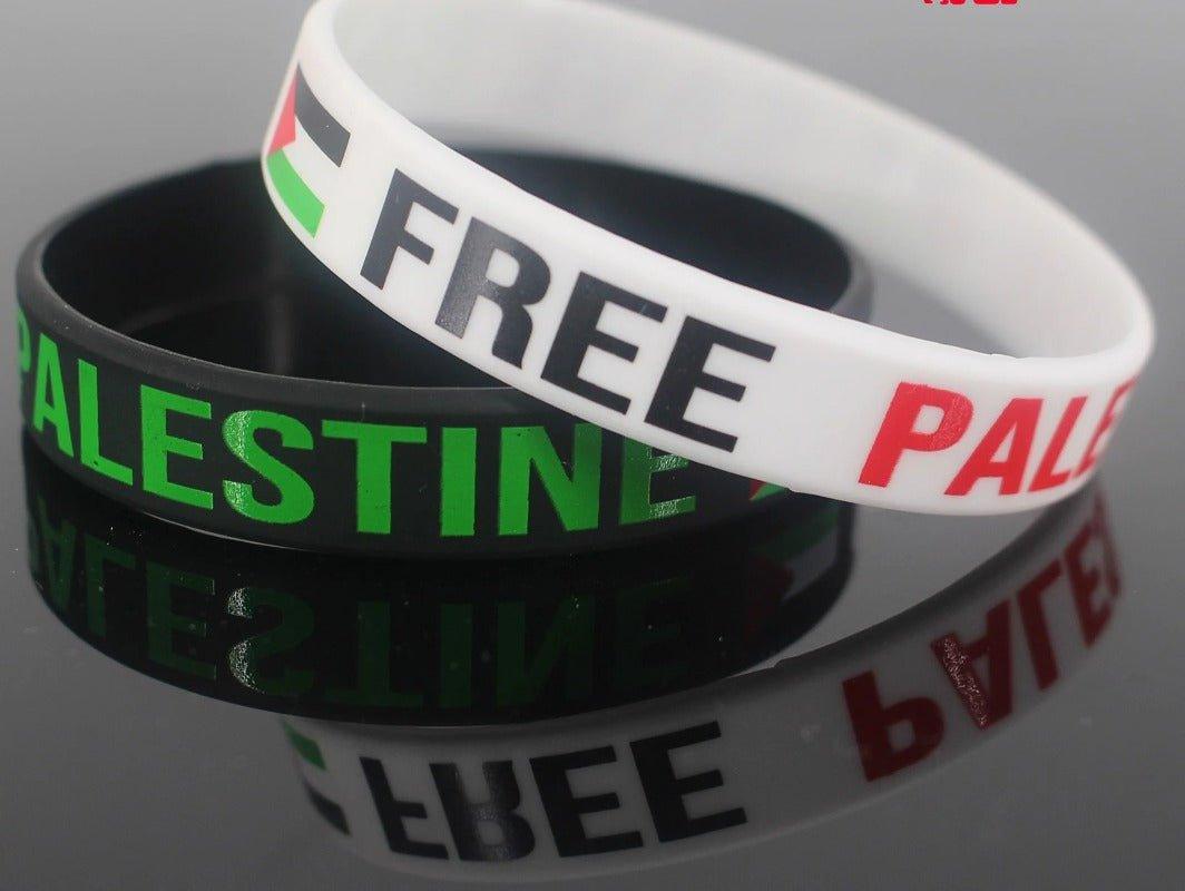  Palestine Flag Silicone Bracelet 