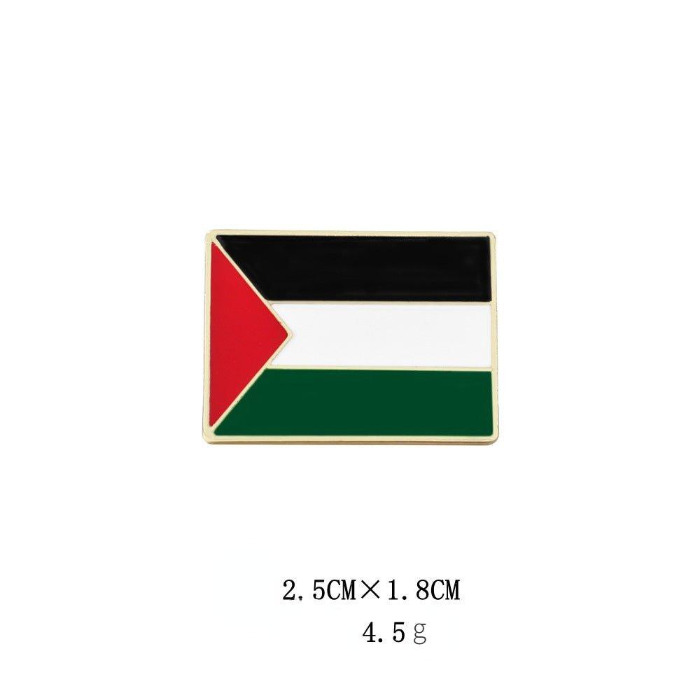 MAC105 Free Palestine flag Keffiyeh pin - Mariam's Collection