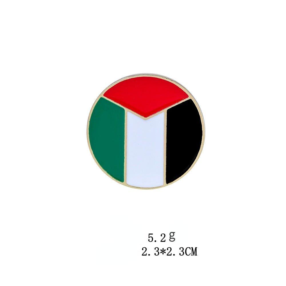 MAC105 Free Palestine flag Keffiyeh pin - Mariam's Collection