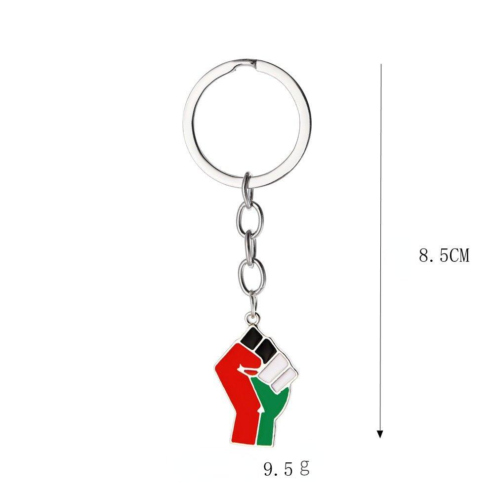 MAC106 Free Pakistan Keffiyeh Key Metal Pendant - Mariam's Collection