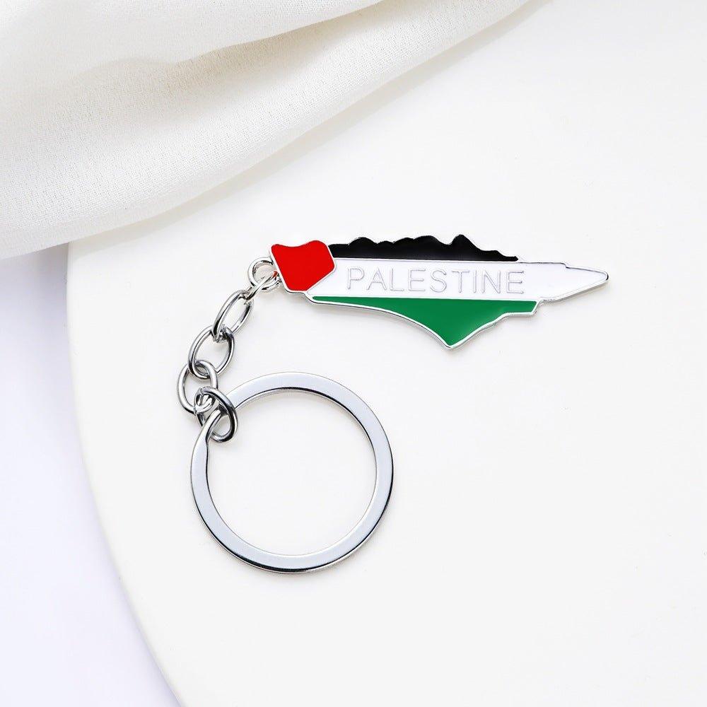 MAC106 Free Pakistan Keffiyeh Key Metal Pendant - Mariam's Collection