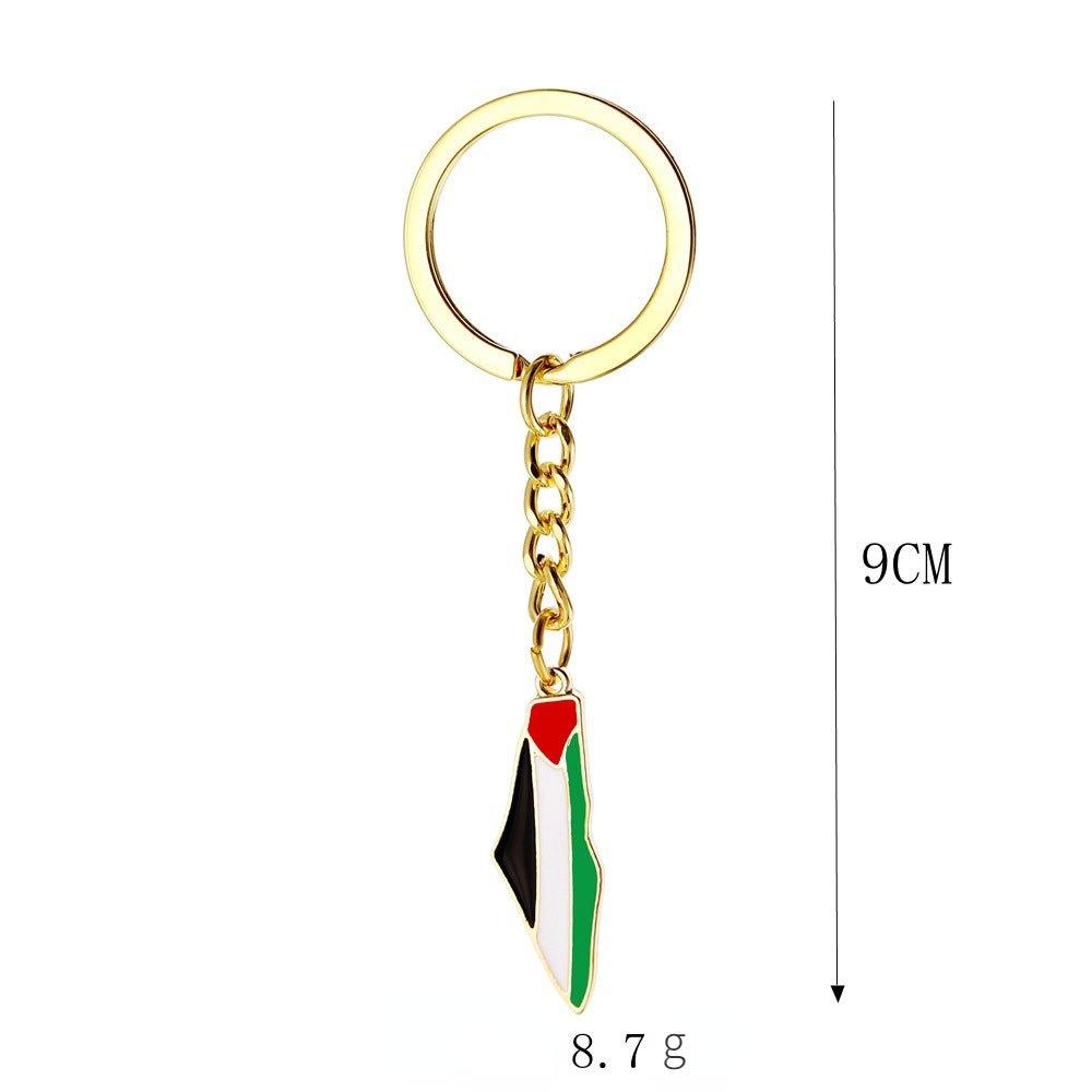 MAC106 Free Pakistan Keffiyeh Key Metal Pendant - Mariam's Collection