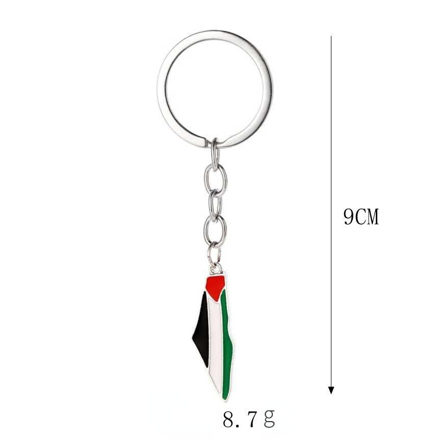 MAC106 Free Pakistan Keffiyeh Key Metal Pendant - Mariam's Collection