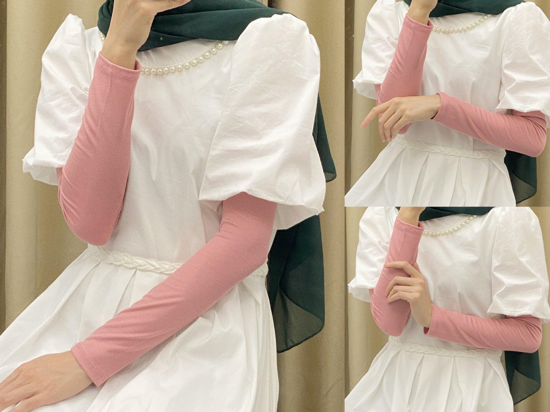 MAC120 Solid Color Modal Cotton Stretch Ice Sleeves - Mariam's Collection