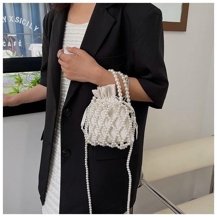 MAC124 Fresh Handwoven Pearl Bead Bag - Mariam's Collection