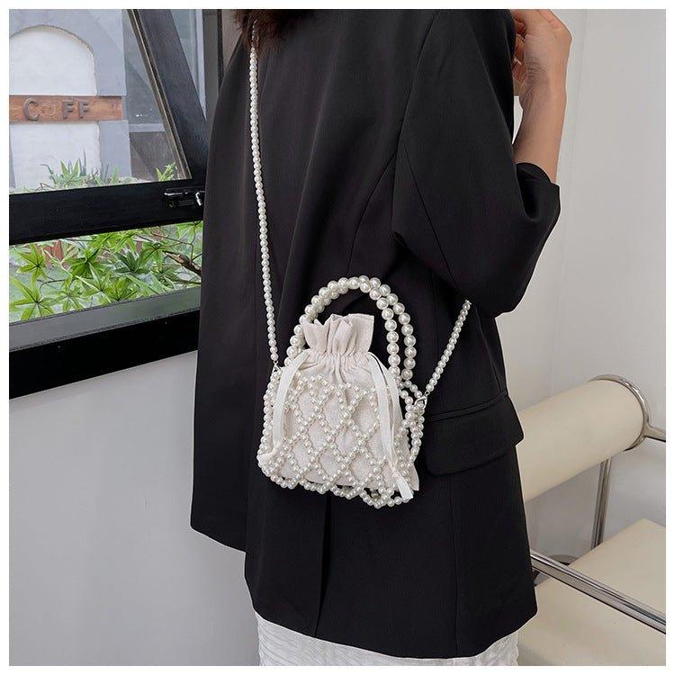 MAC124 Fresh Handwoven Pearl Bead Bag - Mariam's Collection