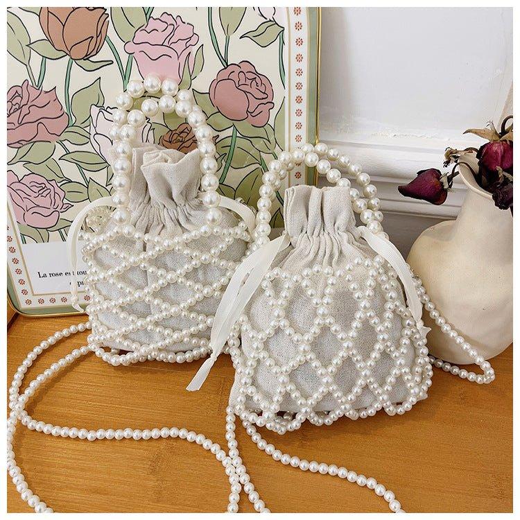 MAC124 Fresh Handwoven Pearl Bead Bag - Mariam's Collection