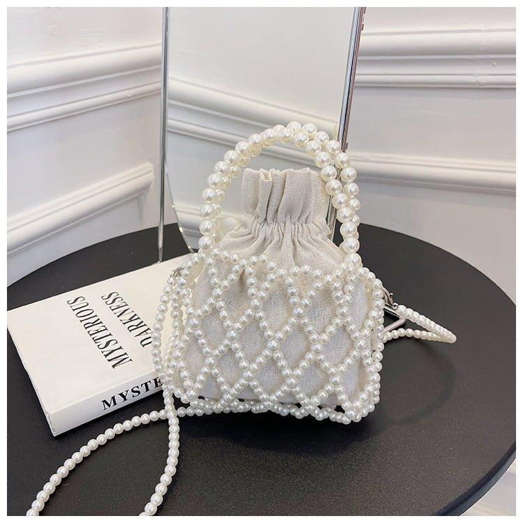 MAC124 Fresh Handwoven Pearl Bead Bag - Mariam's Collection