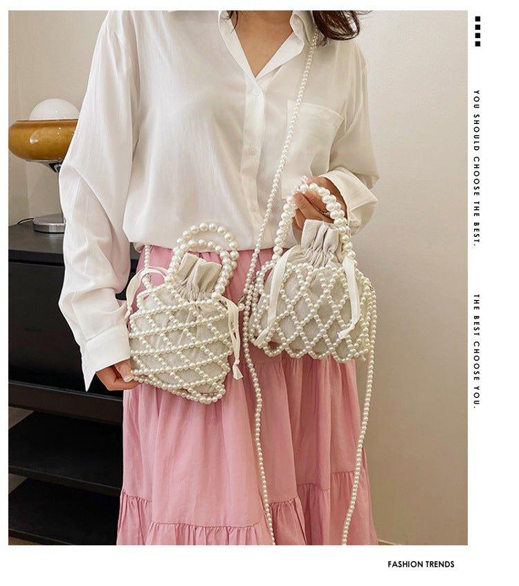 MAC124 Fresh Handwoven Pearl Bead Bag - Mariam's Collection