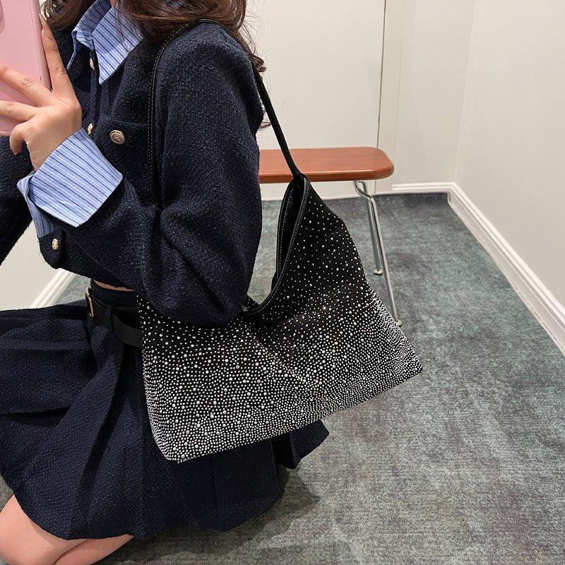 MAC142 Fashionable Bright Diamond Shoulder Tote Bag - Mariam's Collection