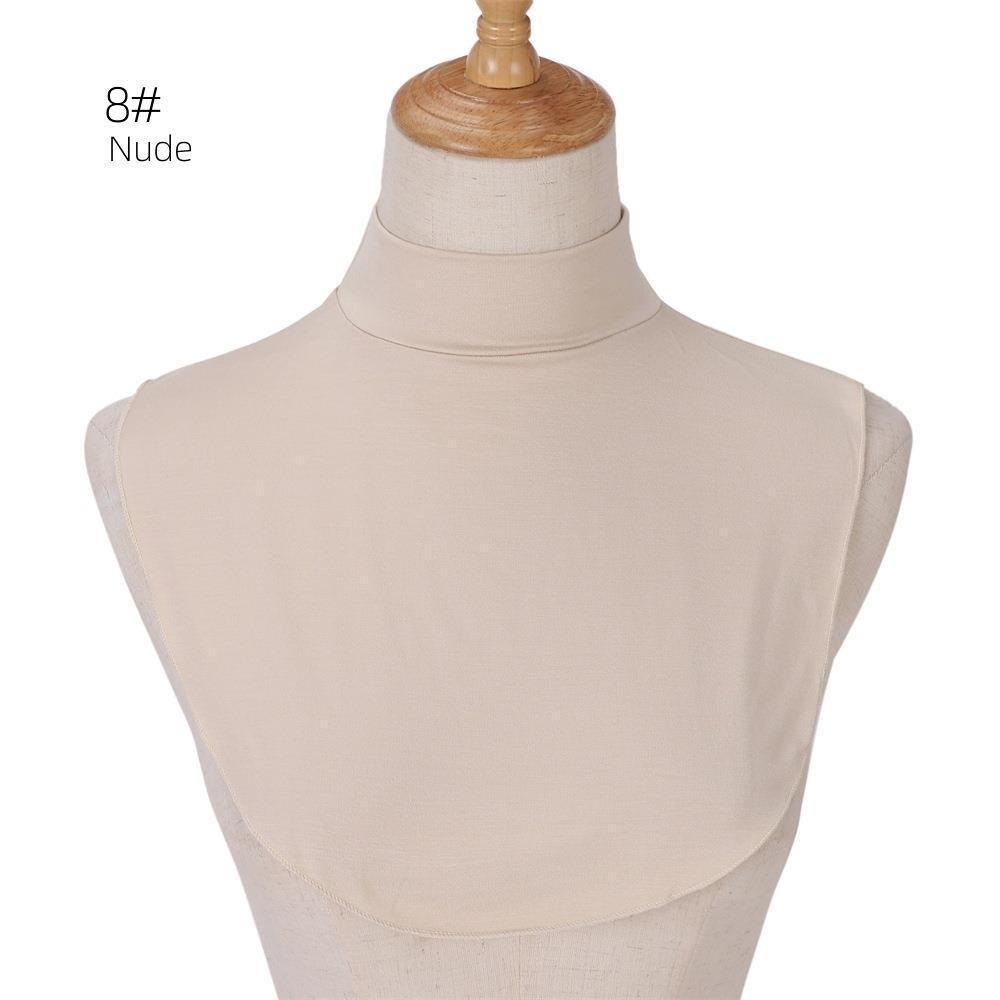 MAC144 Solid Color Modal Cotton Fake Collar Bottoming Collar - Mariam's Collection