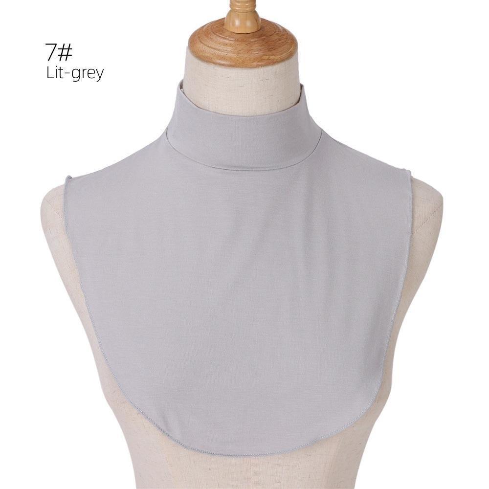 MAC144 Solid Color Modal Cotton Fake Collar Bottoming Collar - Mariam's Collection