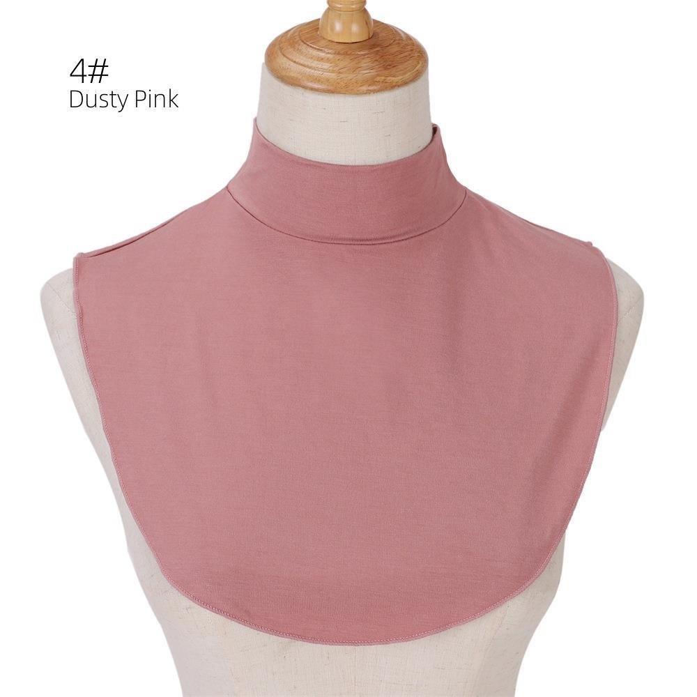 MAC144 Solid Color Modal Cotton Fake Collar Bottoming Collar - Mariam's Collection